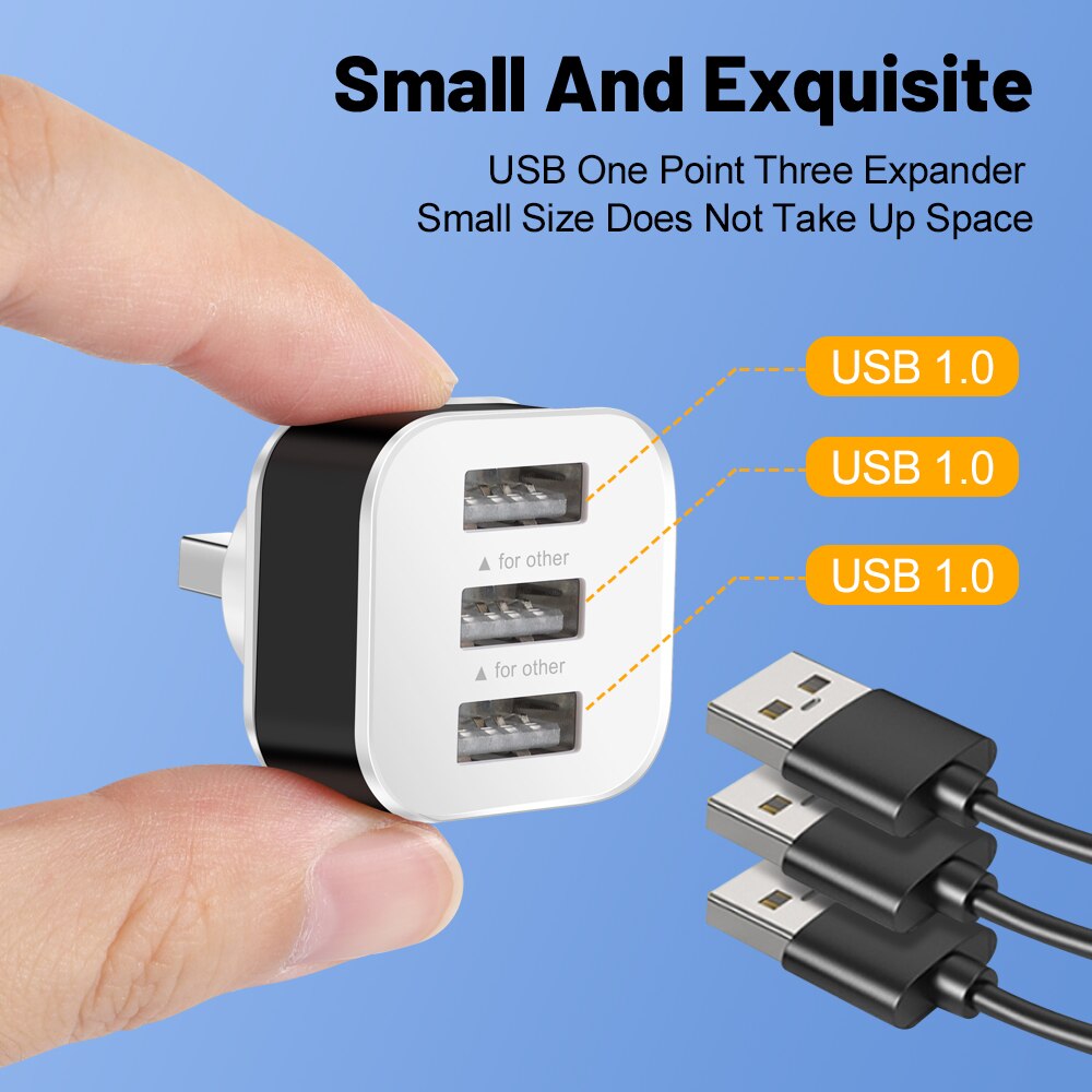 3-poorts USB-slotsadapter USB  - Electronics Gadgets For Car recensie en prijs