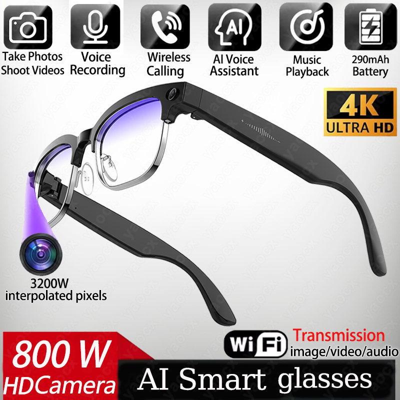 4K Smart AI Bril met 8MP camer - Smart Glasses Ar recensie en prijs