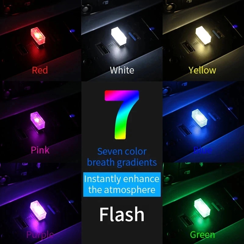 1/4 stuks Mini USB LED Autolam - Electronics Gadgets For Car recensie en prijs