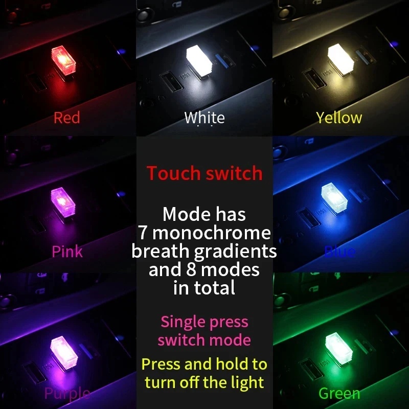 1/4 stuks Mini USB LED Autolam - Electronics Gadgets For Car recensie en prijs