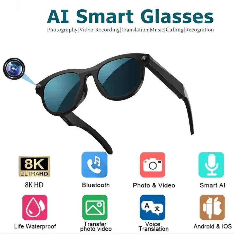 8KHD Smart AI Bril Kleurverand - Smart Glasses Ar recensie en prijs