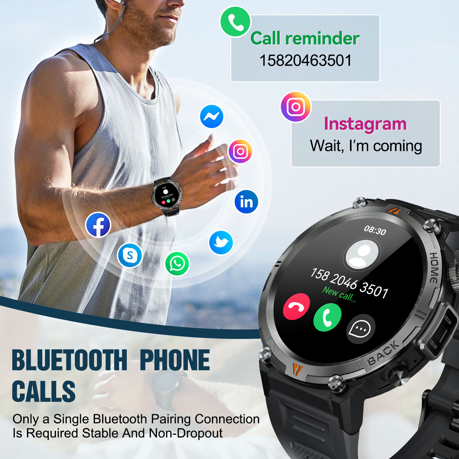 EIGIIS KE3 Bluetooth Oproep Sm - Electronics Gadgets For Men recensie en prijs