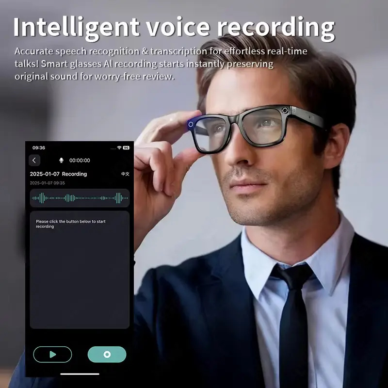 AI Slimme Bril met 8MP Camera  - Smart Glasses Ar recensie en prijs